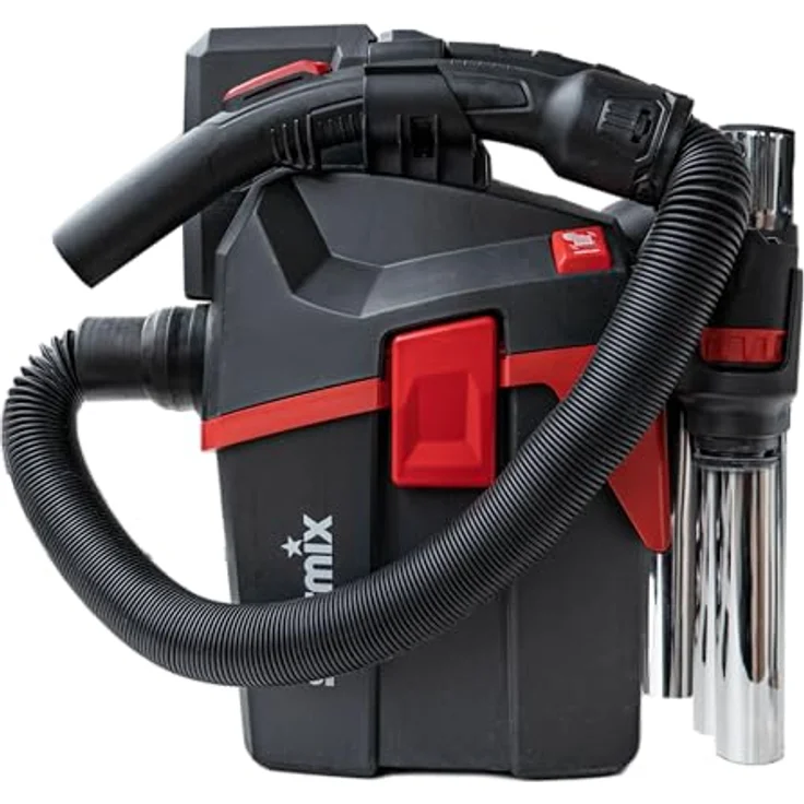 Starmix Akku Nass Trockensauger Set Smart L 18V - Kabelloser Industriesauger Staubklasse L mit Tragegurt - 6L Behälter l 2,8m Saugschlauch l 4,2kg – Bild 4