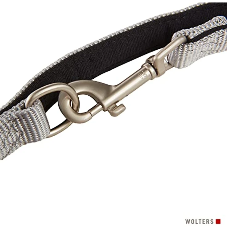 Wolters Führleine Professional Comfort, Farbe:Silber/schwarz, Größe:XL 200 cm x 25 mm – Bild 4