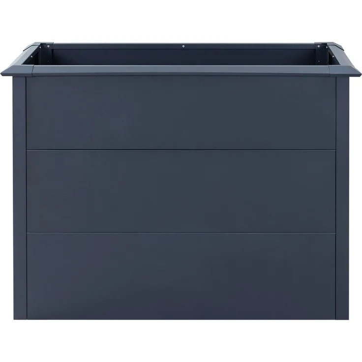 WESTMANN Hochbeet Metall Hochbeet Primus M, Anthrazit, 100x50x77 cm mit Schneckenkante und galvanisiertem Stahl