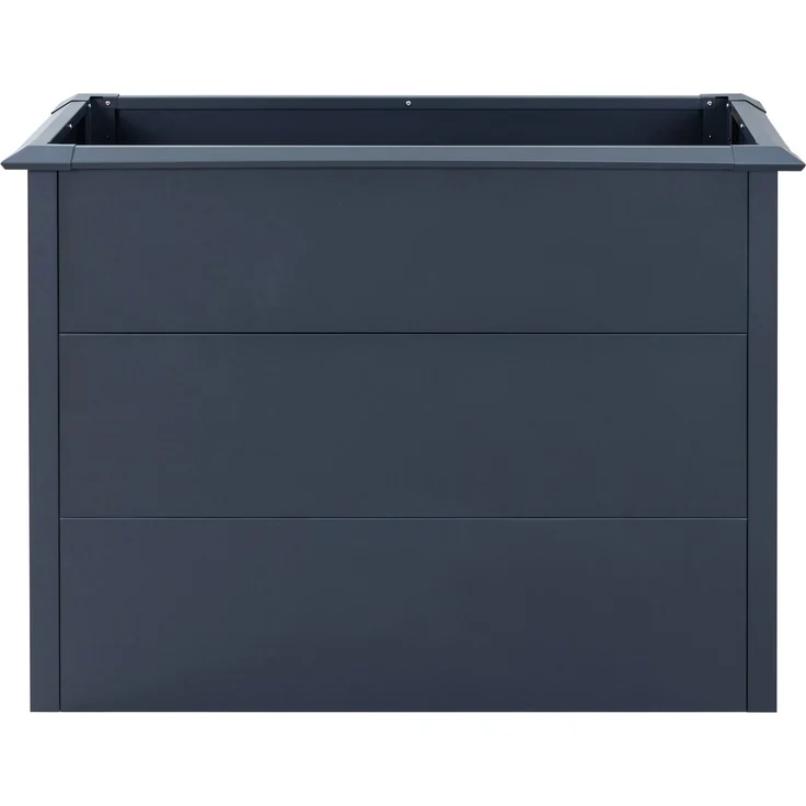 WESTMANN Hochbeet Metall Hochbeet Primus M, Anthrazit, 100x50x77 cm mit Schneckenkante und galvanisiertem Stahl