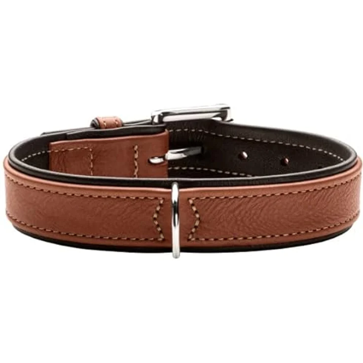 HUNTER Halsband Canadian Up Farbe Cognac/schwarz, Größe 55 – Bild 1
