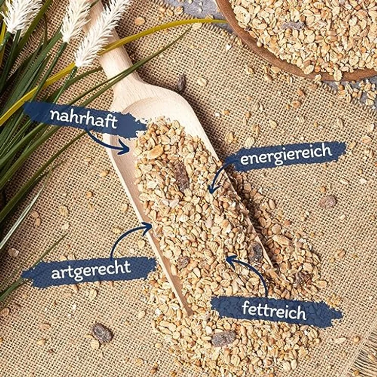 Lyra Pet® | 25 kg Fettfutter | Ganzjahres Wildvogelfutter | Energiespender im Sommer & Winter | Kalorienreiches Streufutter für Wildvögel | Ideal für Weichfresser | Geeignet für Balkon & Terrasse – Bild 2