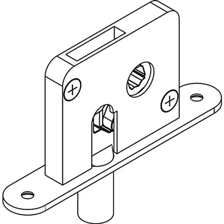 HAWA Zapfenschloss Variofold/Centerfold 80/H, Bolzen 13 mm, verzinkter Stahl – Bild 1