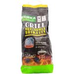 Edeka zuhause Grill Holzkohle Briketts, 4er Pack (4 x 2,5 kg)