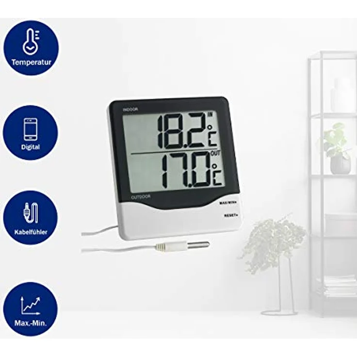TFA 30.1011 Digitales Innen-Außen-Thermometer - Preisvergleich – Bild 6