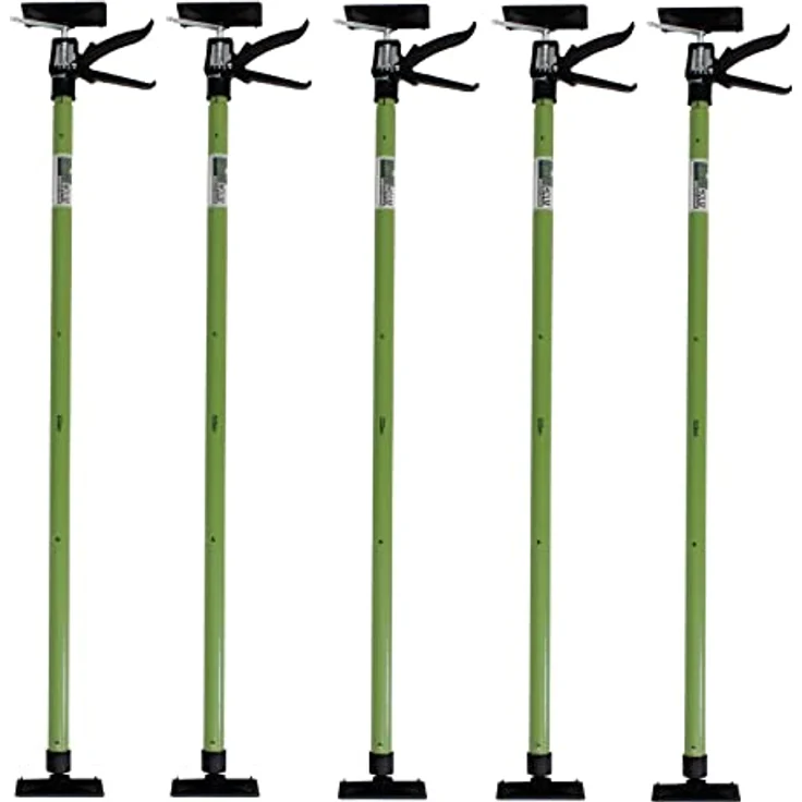 TRUTZHOLM 5x Profi Einhandstütze, Teleskop-Deckenstütze bis 290 cm, Spannbereich 115-290 cm, stabile Konstruktion bis 30 kg – Bild 1