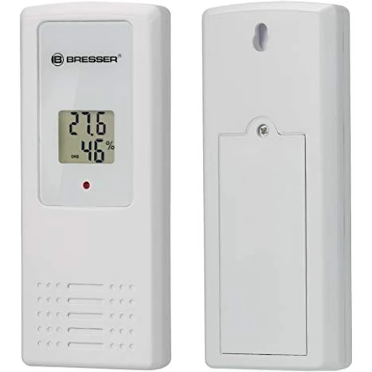 Bresser Wetterstation Funk mit Außensensor Thermometer Hygrometer Temeo Hygro Quadro inklusive 3 Außensensoren um bei 4 Umgebungen gleichzeitig Temperatur und Luftfeuchtigkeit zu messen, Schwarz – Bild 5