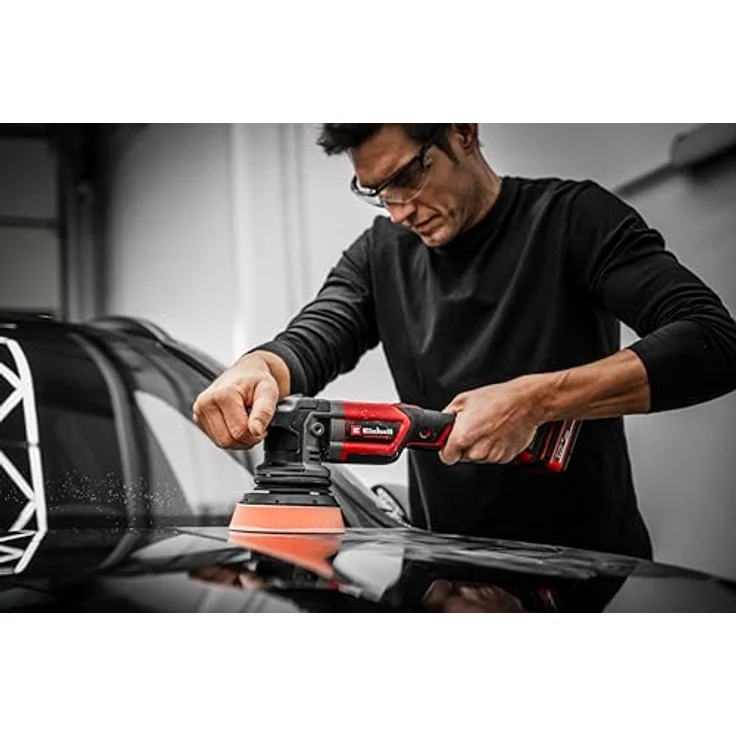 Einhell Akku-Poliermaschine CP-EP 18/125 Li BL-Solo, Brushless Motor, elektronisch einstellbare Drehzahl, Ø 125 mm Polierteller, ohne Akku und Ladegerät – Bild 4
