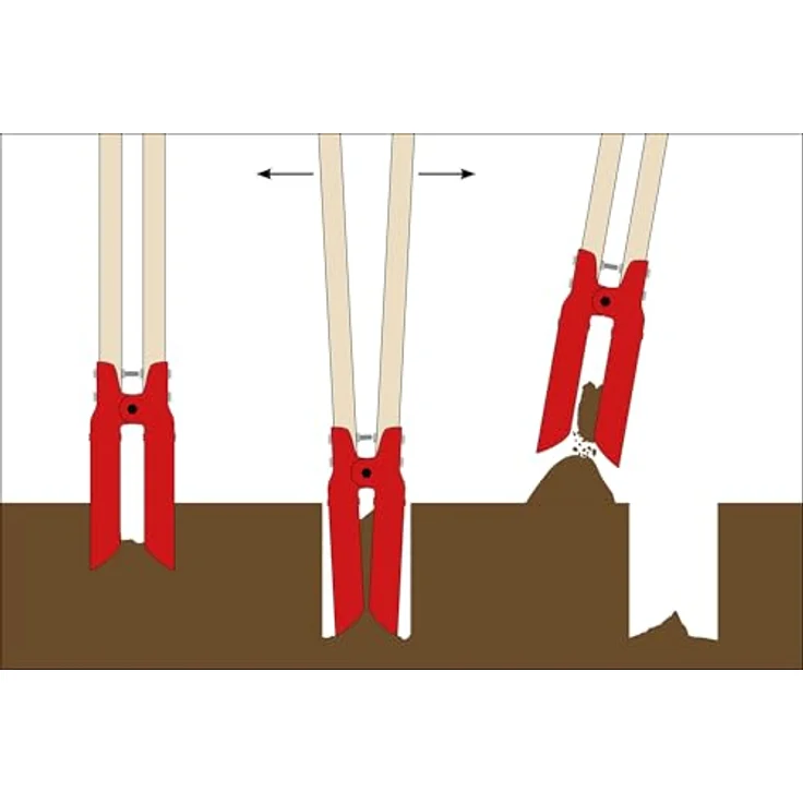 IDEALSPATEN Schaufel, Erdlochausheber Ruhrdachs Größe 1, Stiellänge 1200 mm, Loch Durchmesser 130 mm – Bild 5