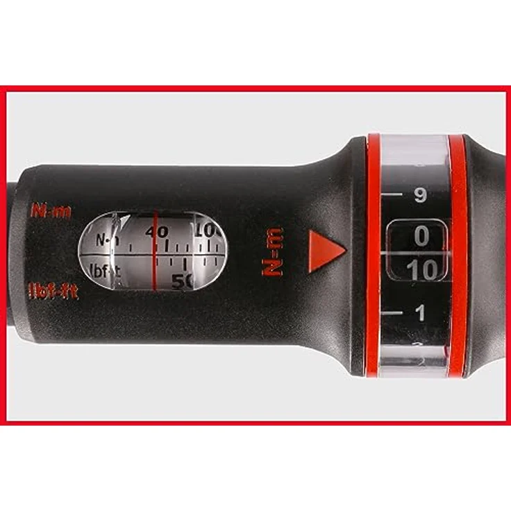 KS Tools Ratschen-Drehmomentschlüssel, 1/2" mit doppelter Skala (20 Nm - 200 Nm), präzise Auslösegenauigkeit – Bild 6