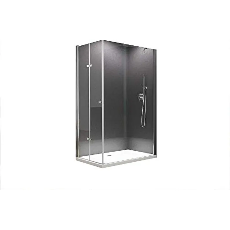 Eckdusche Duschkabine Cornelia 120x90x195cm ohne Duschtasse - Buylando.shop