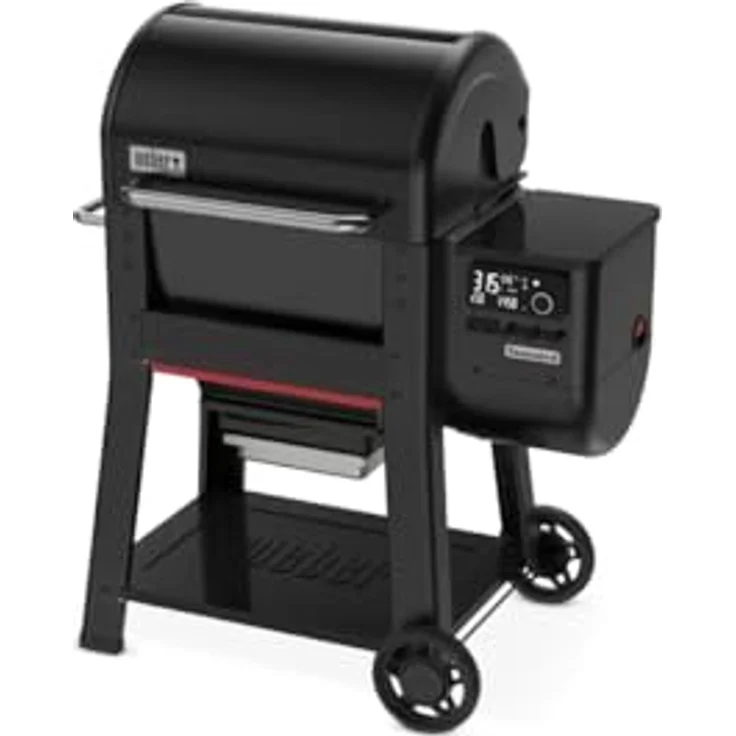Weber Pelletgrill Searwood, 60 x 44,5 cm Grillfläche, Schwarz, mit WLAN-Steuerung und Rapid React Temperaturregler – Bild 2