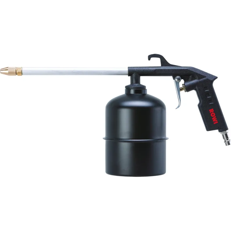 ROWI Drucksprühgerät DSP 1000/1, Sprühpistole mit 1000 ml Metall-Saugbecher und 3 mm Düse