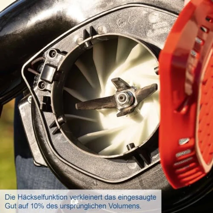 Scheppach PLB32 Benzin Laubbläser mit Häckselfunktion, 260km/h Luftgeschwindigkeit, 35L Fangsack, 2-Takt Motor 1PS, inkl. Rund- & Flachdüse – Bild 4