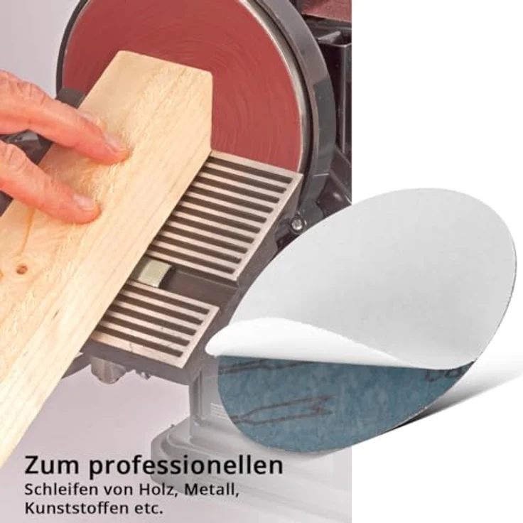 STAHLWERK Schleifscheiben 10er Set, 150 mm mit K100 Körnung, Schleifpads für Tellerschleifer und Schleifgeräte, Industrie-Qualität – Bild 4