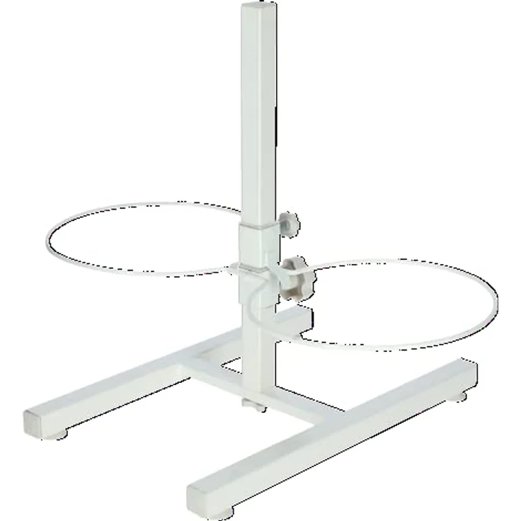 Kerbl Pet Futterbar inklusive Edelstahlnäpfe, stufenlos verstellbarer Hunde Fressnapf, 2 x 2800 ml, Höhe 43 cm, Weiß – Bild 4