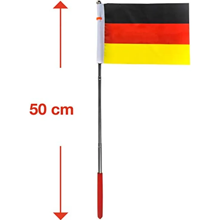 Deutschlandflagge Deutschlandfahne Teleskop Deutschland Fahne Flagge 20 - 50 cm