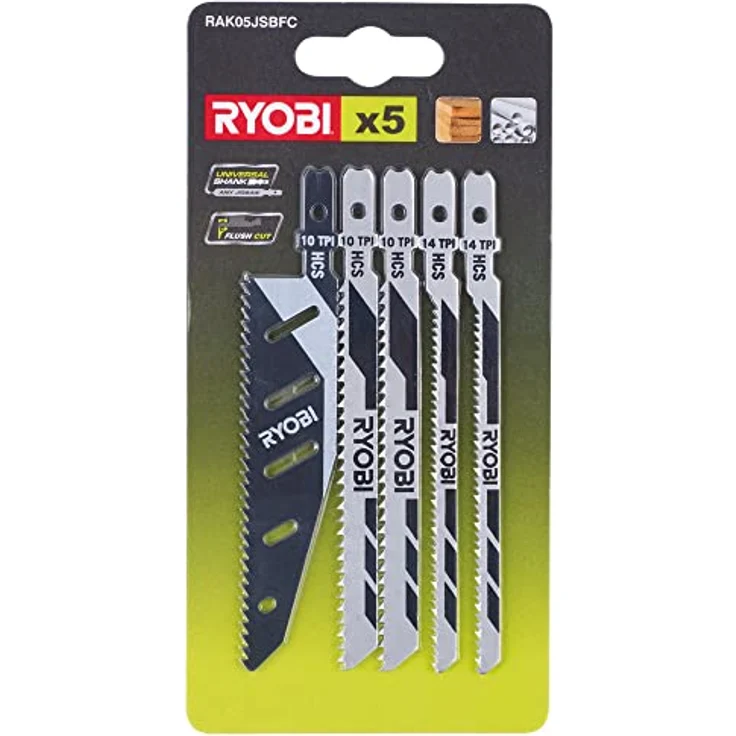 Ryobi 5132002697 5-teiliges Stichsägeblattset – Bild 10