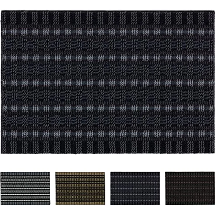 ASTRA Premium Außenbereich-Matte - Poly Brush - strapazierfähige Fußmatte - schwarz/anthrazit - 50 x 80 cm – Bild 5