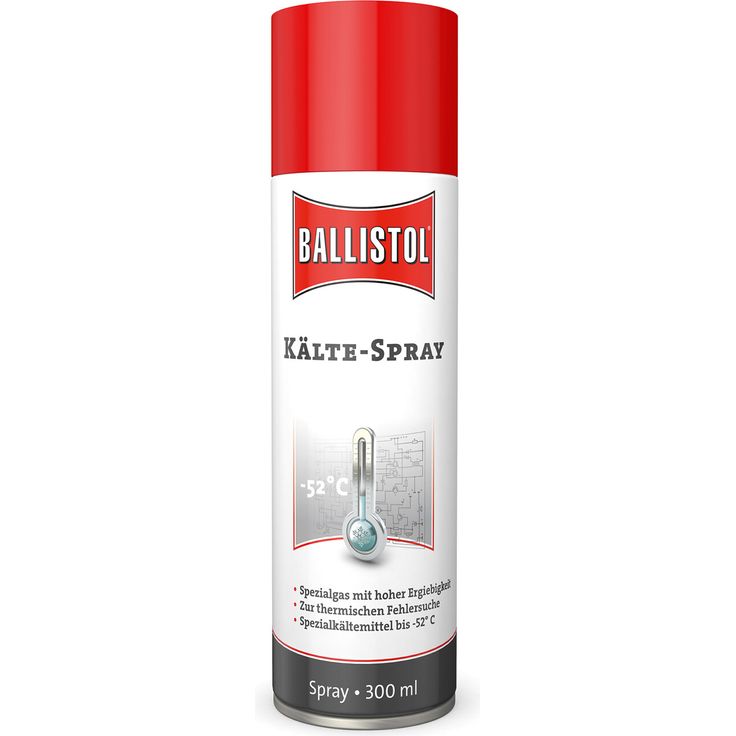 Ballistol Kältespray 300 ml, nicht leitendes Kältemittel zur Fehlersuche und Kühlung von Bauteilen