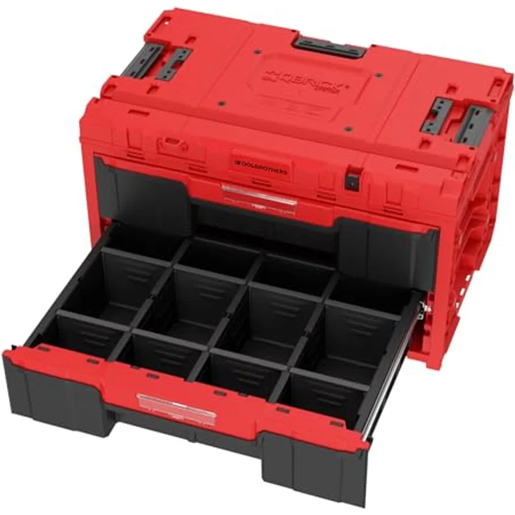 Toolbrothers RHINO XXL Drawer 2 ULTRA, Werkzeugkoffer mit 2 Schubläden, Trennwänden und IP66-Schutzklasse – Bild 4