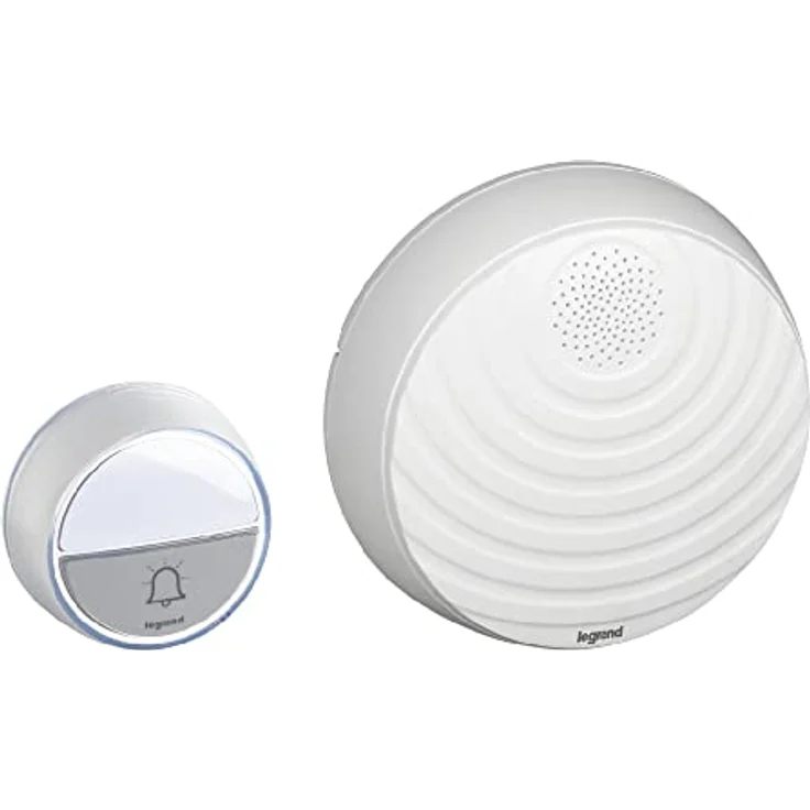 Legrand, Funkklingel-Set Komfort mit wasserdichtem Klingeltaster (IP44) batteriebetrieben, 1x Gong mit 15 Melodien, 1x Klingeltaster 100m Reichweite, 094252 – Bild 4