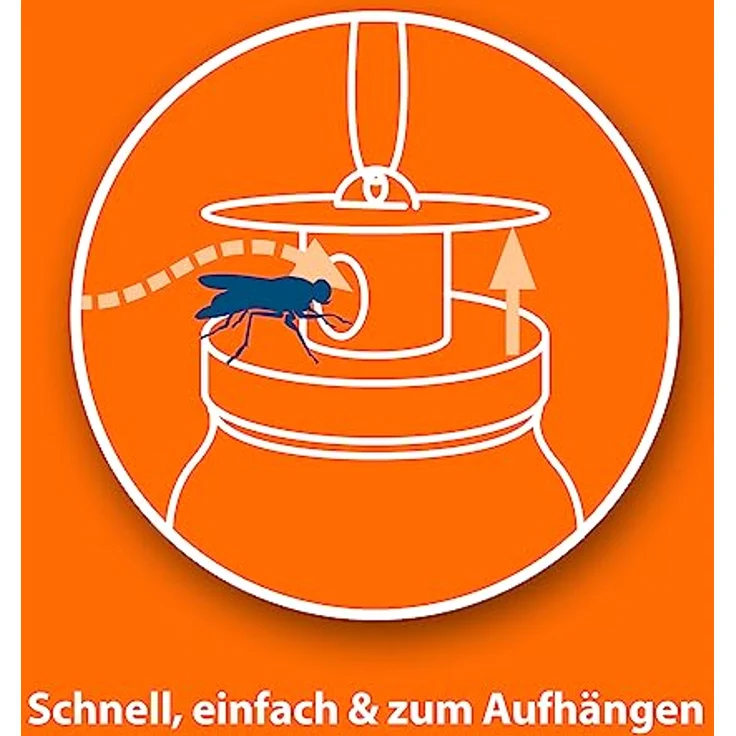Quiko ARDAP Fliegenfalle - Biologische Fliegenfalle Außen - Natürlicher Anti Fliegen Lockstoff mit Langzeitwirkung – Bild 4