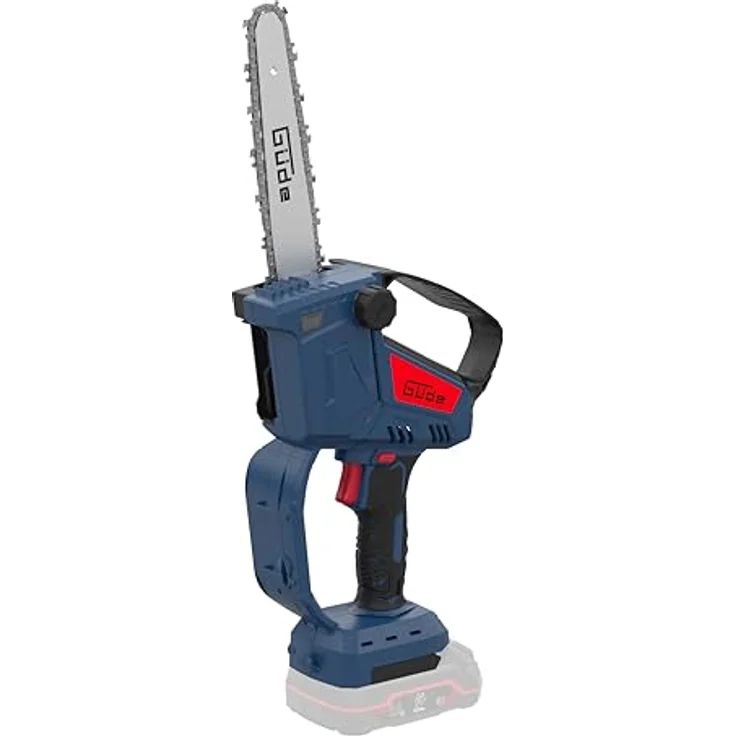 Güde Akku Minikettensäge GMK 18-0, 18 V, Brushless Motor, automatische Kettenschmierung, werkzeugloses Kettenschnellspannsystem, Schnittlänge 130 mm, Ketten-Sicherheitsschutz, ohne Akku/Ladegerät – Bild 1
