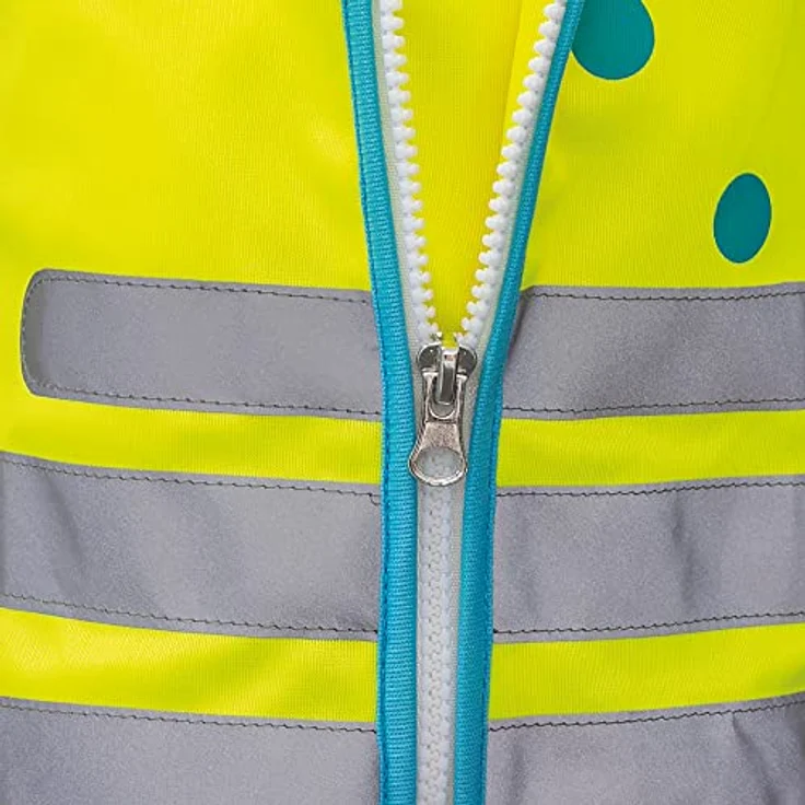 ROTH Jungen Kinder-Warnweste Roar, neongelb, Einheitsgröße, reflektierend, wasserabweisend, nach DIN EN 17353 geprüft – Bild 3