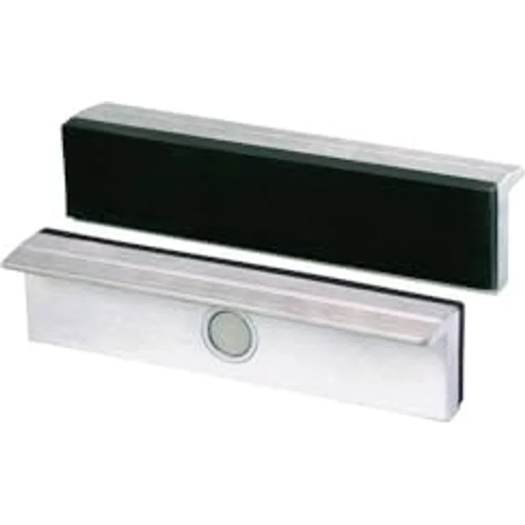 Heuer 115160 Schraubstockbacken, Schutzbacken Set 4-teilig (rechtwinkelig planparallel integrierte Spezialmagnete, Backen für Schraubstock 160 mm, Inhalt: Typ G, PP, N), – Bild 5