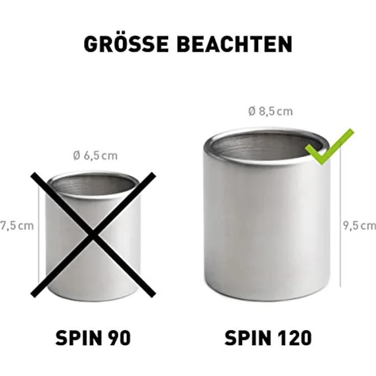 höfats - Spin Bioethanol Nachfülldose 120 - Zubehör für Spin 120 Tischfeuer, Fackel, Hängefeuer - Dose aus Edelstahl ohne Brenngel - 500 ml Fassungsvermögen – Bild 2