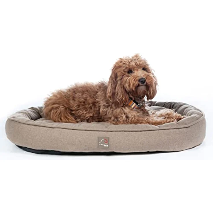 HKM ANAM Cara Hundebett Dunkelblau/Petrol M - Modernes Hundebett mit weicher Füllung – Bild 2