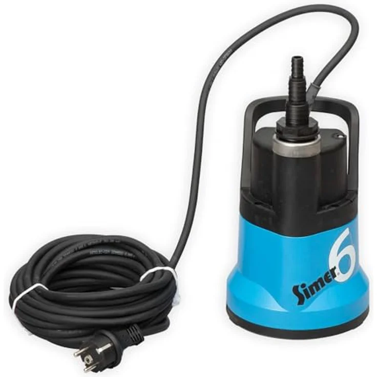 JUNG PUMPEN JUPU JP SCHMUTZWASSERPUMPEOD6601G-06SIMER 6 230V DT.STECKER (OD6601G-06), leistungsstarke Tauchpumpe mit 6 m³/h Fördermenge, Aluminiumgehäuse, flachabsaugend bis 2 mm, IP68 geeignet – Bild 2