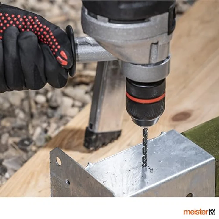 meister Schlagbohrmaschine MSB850, 850 W, leistungsstarker Motor, Drehzahl bis 3000 U/min, inkl. Zusatzhandgriff und Metall-Tiefenanschlag – Bild 5