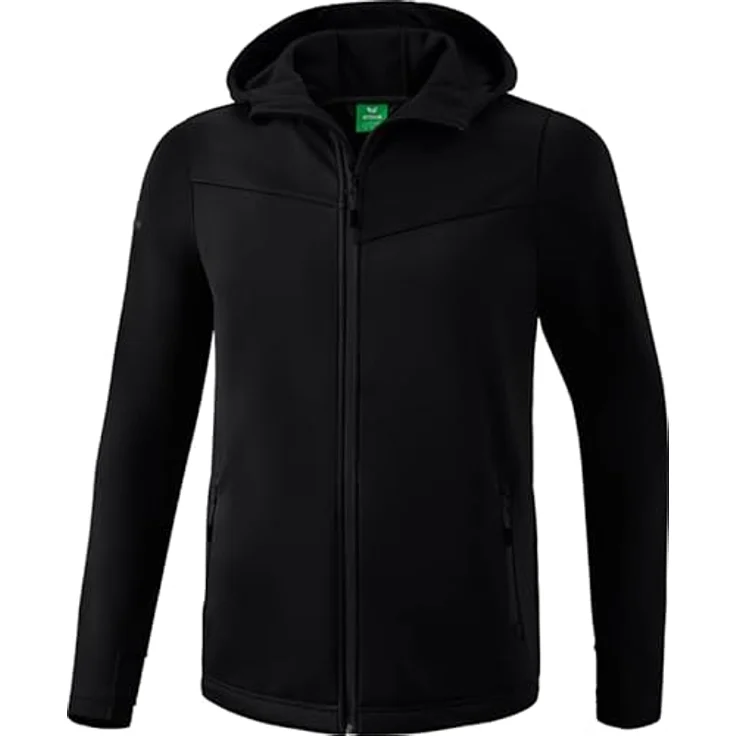 Erima Softshelljacke Herren Softshelljacke Performance, wind- und wasserabweisend, schwarz – Bild 2
