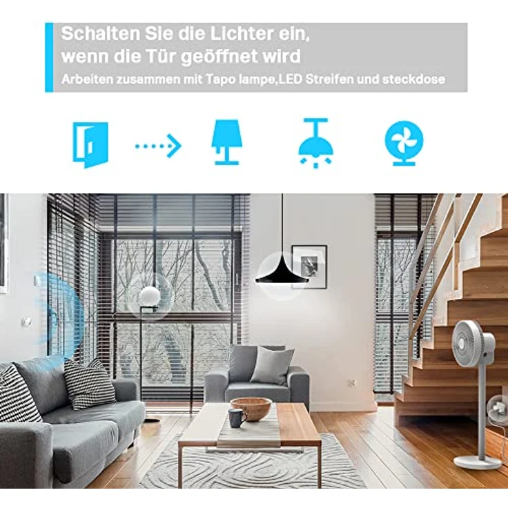 TP-Link Tapo T100 Bewegungsmelder, für Alarmanlage und Smart Home, Weitbereichserkennung, Batterielebensdauer über 1 Jahr, Tapo Smart Hub Tapo H100 Benötigt – Bild 3