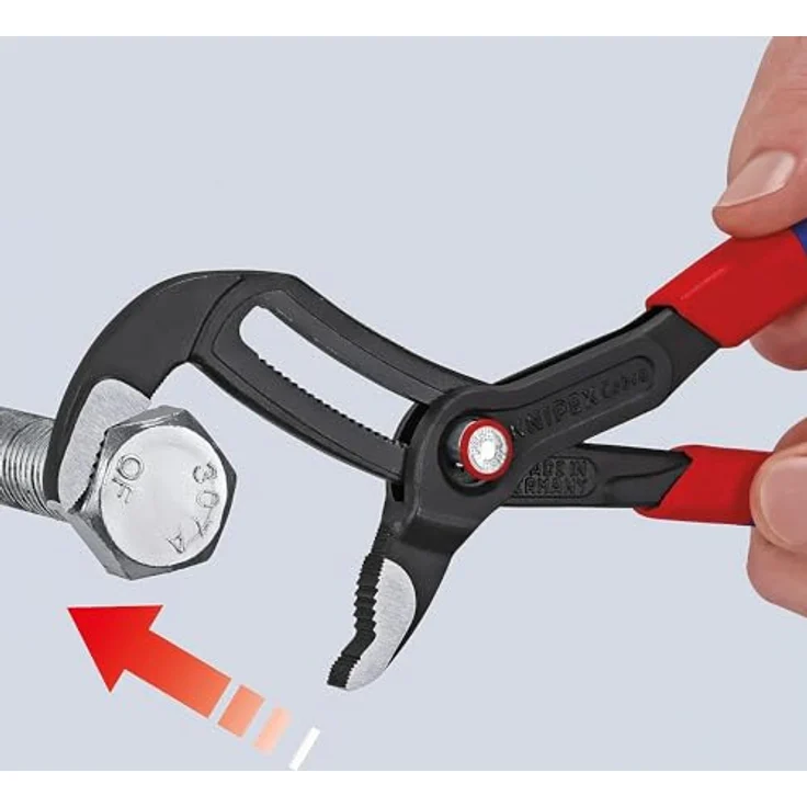 KNIPEX 87 21 300 Cobra QuickSet Hightech-Wasserpumpenzange mit rutschhemmendem Kunststoff überzogen grau atramentiert 300 mm – Bild 5
