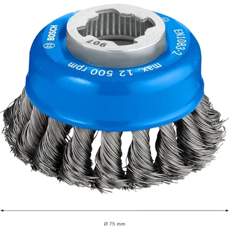Bosch Professional gezopfte Topfbürste Heavy (für Metall, X-LOCK, Ø 75 mm, Drahtstärke 0,35 mm, für Ø125 mm) - Preisvergleich – Bild 5