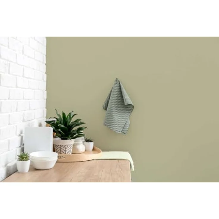 A.S. Création The Color Kitchen Wand- und Deckenfarbe "Warm Wasabi", matte Innenfarbe, 2,5 l, hohe Deckkraft, wasserbasiert, leicht verarbeitbar – Bild 7