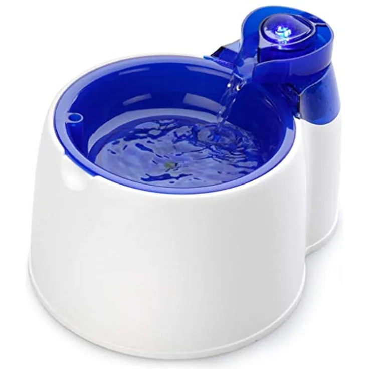 Europet Bernina 603-413104 Pet Aqua-Fresh Wasserspender 2.1 Liter mit LED - 25 x 20 x 18 cm