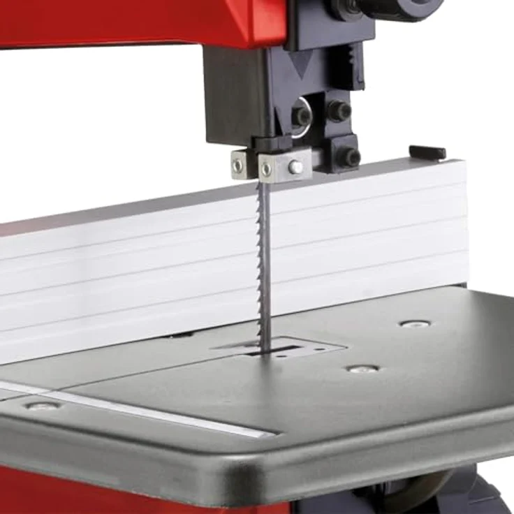 Einhell Bandsäge TC-SB 200/1, Werkzeugloser Sägeblattwechsel, Parallelanschlag, Höhenverstellung, kugelgelagerte Führung, Tisch stufenlos neigbar – Bild 5