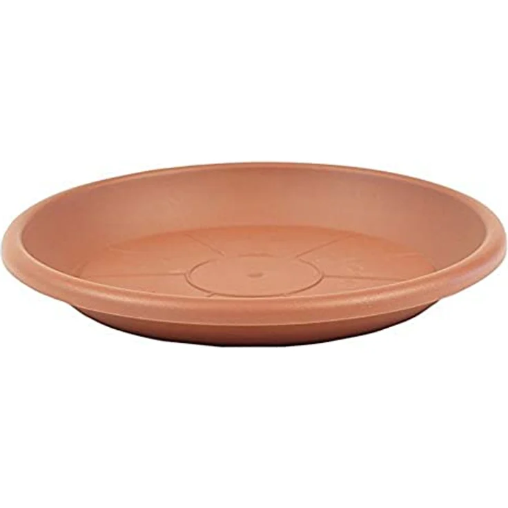 greemotion Blumentopfuntersetzer Terrakotta - Untersetzer Blumen mit 68 cm Durchmesser Höhe 9,5 cm - Pflanzkübel Untersetzer aus Kunststoff - Pflanzenuntersetzer rund - Pflanzen-Untertopf – Bild 2