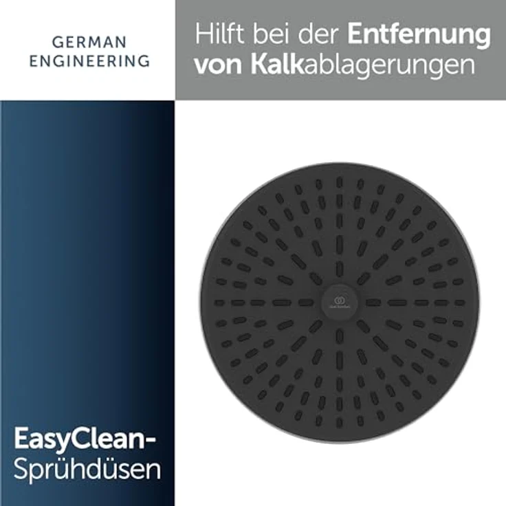 Ideal Standard Kopfbrause Alu+, 2-Funktionen, silber, mit reduziertem Wasserverbrauch und leicht zu reinigenden Düsen – Bild 4