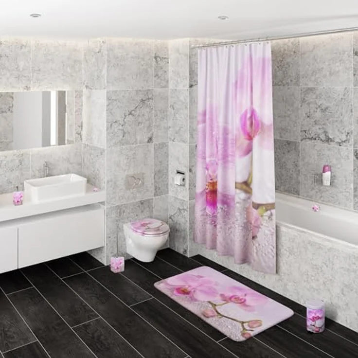 Sanilo WC Sitz Blooming, Hochwertiger Toilettendeckel aus Holz mit Absenkautomatik, Antibakterieller Oberfläche, Pflegeleicht, Universell passend für Hänge- und Steh WC-Becken – Bild 8