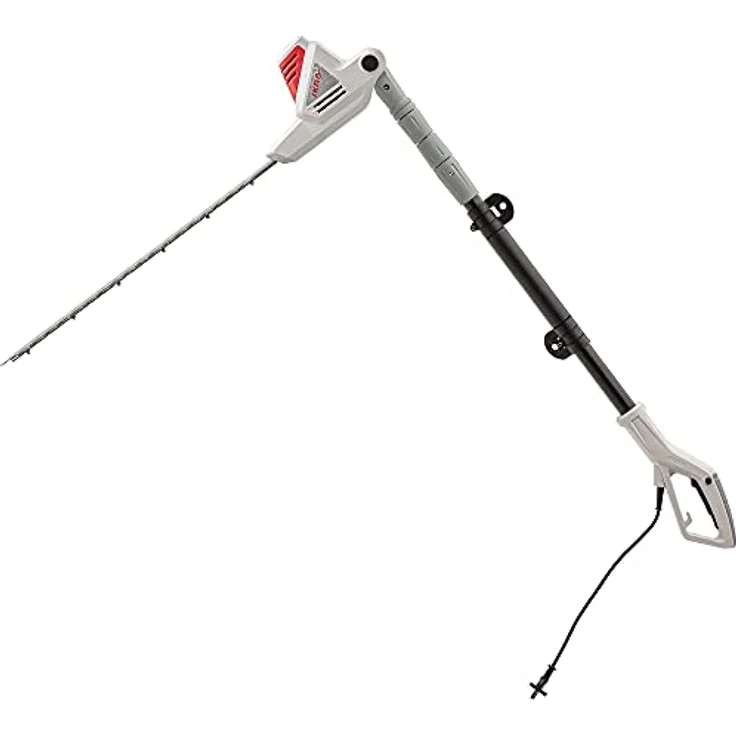 IKRA Teleskop-Heckenschere ITHS 600, Elektro-Gerät mit 51,4 cm Schnittlänge, Schultergurt und Pflegespray – Bild 2
