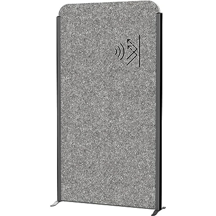 MAUL Trennwand Akustik MAULcocoon 180x100cm | Raumteiler für Büro und Schreibtisch | Freistehender Raumtrenner mit Standfüßen | Ideal als Sichtschutz und Schallschutz | Allergikerfreundliches Vlies – Bild 1