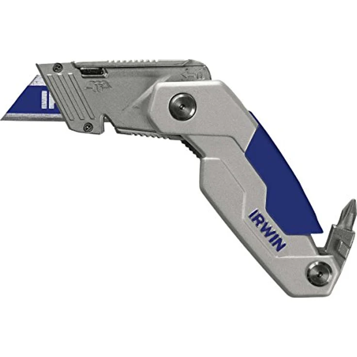 Irwin FK250 Trapezklingen-Klappmesser mit Gürtelclipse, Klingenmagazin und Schraubenbitaufnahme, 1888439 – Bild 2
