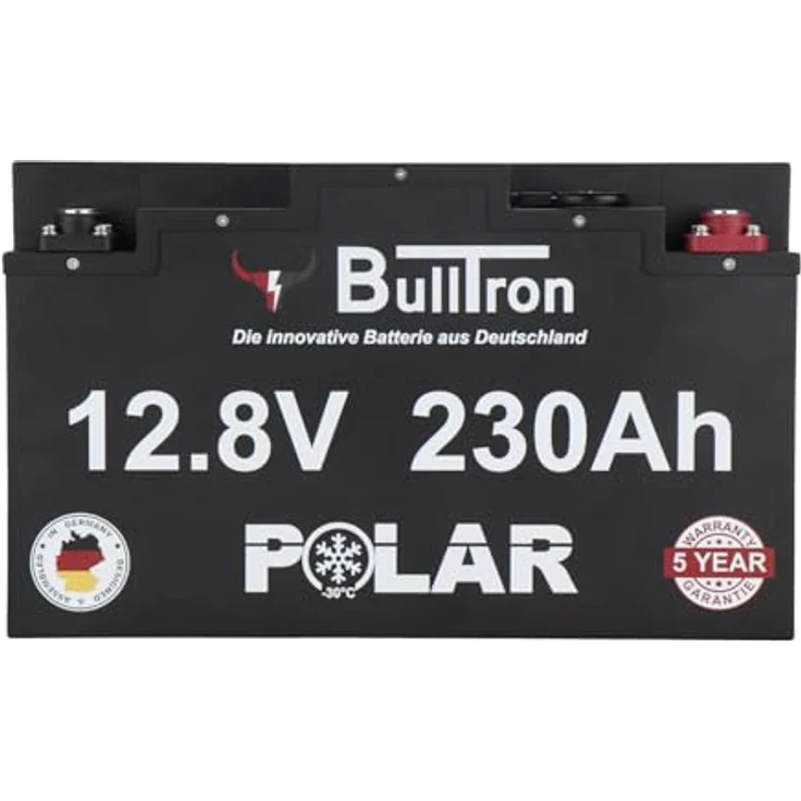 BullTron Polar 230Ah LiFePO4 Batterie 12,8V Smart BMS für Camper, Boot und Solar, extrem leicht, integrierte Heizung, -30°C bis +60°C – Bild 2