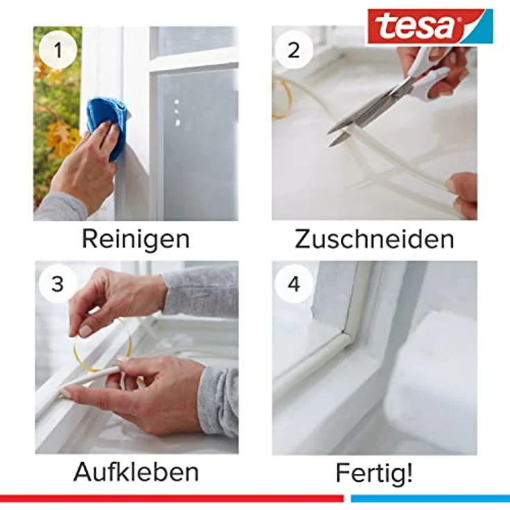 tesa E-Profil-Dichtung braun 6m:9mm tesa 5463 – Bild 4