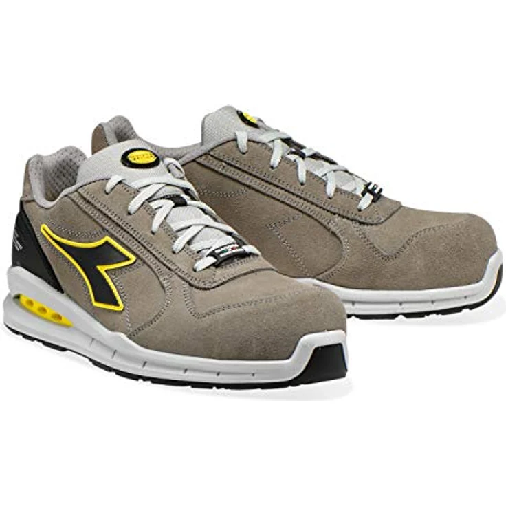 Diadora Utility RUN NET AIRBOX S3, Arbeitsschuhe aus Kalbswildleder, beige, Gr. 42 – Bild 6